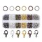 6 Colors Jewelry Finding Kits with 5mm Open Jump Rings & 12x6mm Lobster Claw Clasp for DIY Bracelet Necklace Jewelry Making